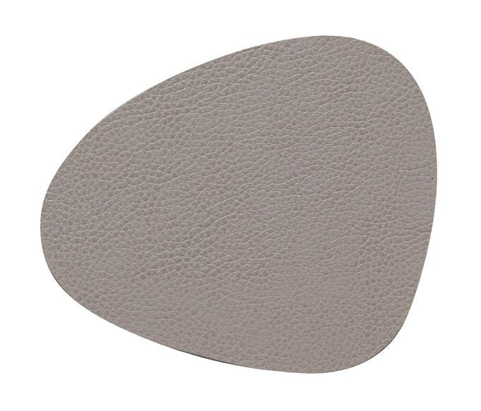 [product_category]-Lind Dna Curve Glass Coaster Serene Leather, Ash Grey-Lind DNA-5711590996851-991509-LIN-1