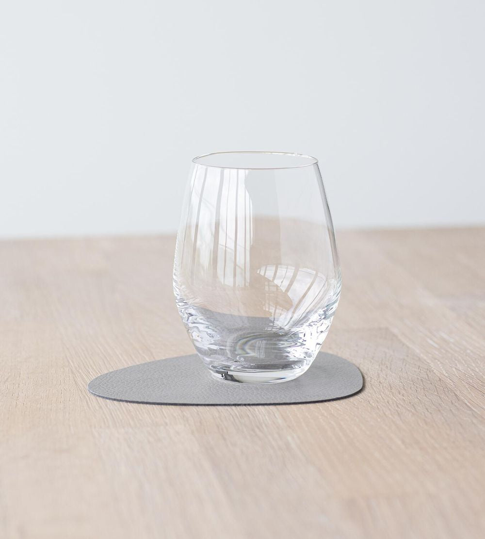 [product_category]-Lind Dna Curve Glass Coaster Serene Leather, Ash Grey-Lind DNA-5711590996851-991509-LIN-2