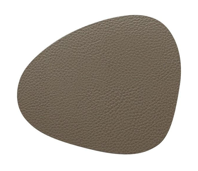 Lind Curve Curve Glass Coaster Leather, Mo S