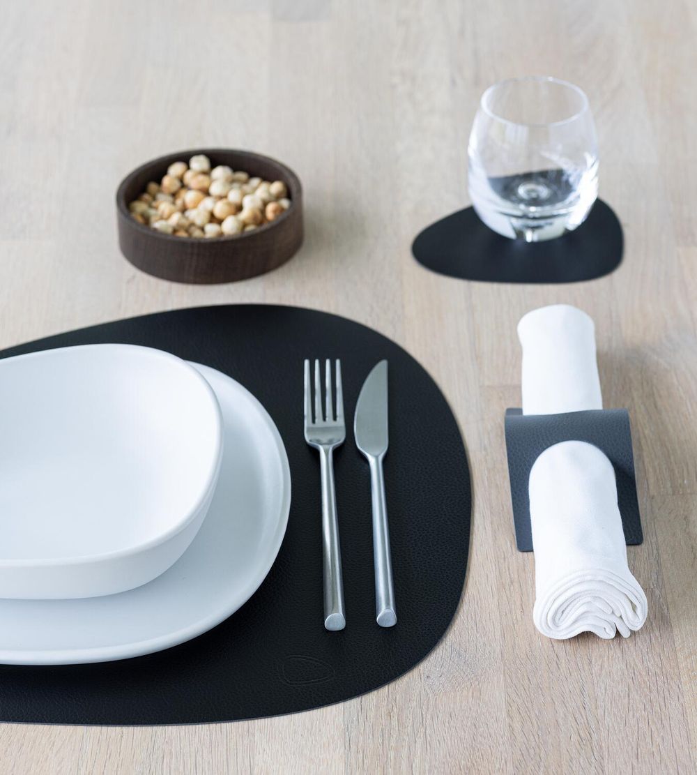 [product_category]-Lind Dna Curve Placemat Serene Leather L, Black-Lind DNA-5711590996530-991477-LIN-4