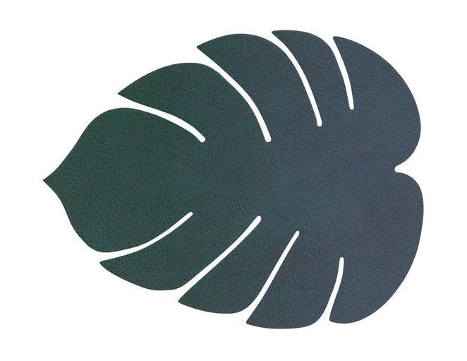 [product_category]-Lind Dna Leaf Glass Coaster Nupo Leather, Dark Green-Lind DNA-5711905518273-989965-LIN-1