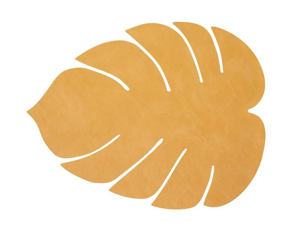 [product_category]-Lind Dna Leaf Placemat Nupo Leather L, Burned Curry-Lind DNA-5711905519898-990081-LIN-1