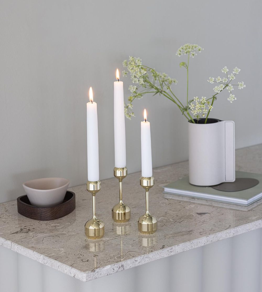 Lind DNA Silhouette 120 Candle Holder, guld