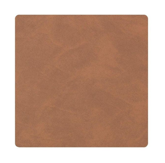 [product_category]-Lind Dna Square Glass Coaster Nupo Leather, Brown-Lind DNA-5711590113203-981188-LIN-1