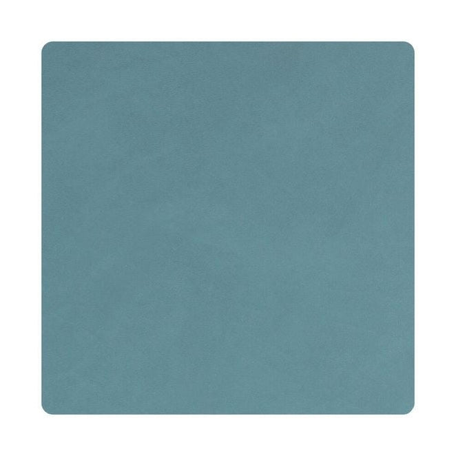 Lind ADN Square Glass Coaster de cuero Nupo, azul claro