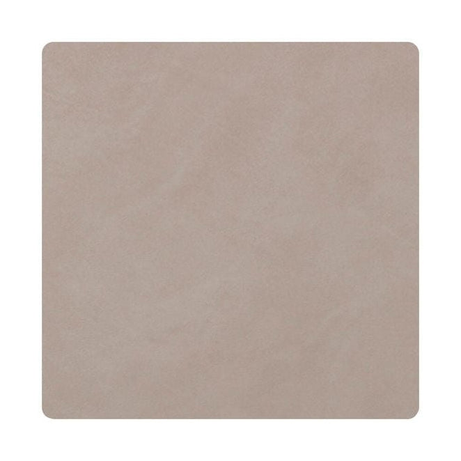 Lind ADN Square Glass Coaster Nupo Leather, gris claro