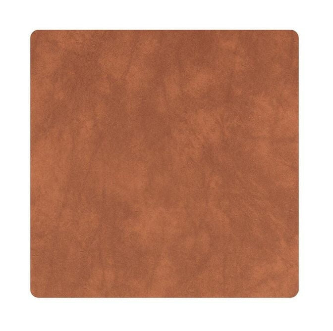 Lind DNA Square Glass Coaster Nupo Leather, naturel