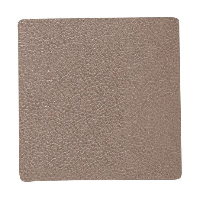 Lind ADN Square Glass Coaster Cuero sereno, gris