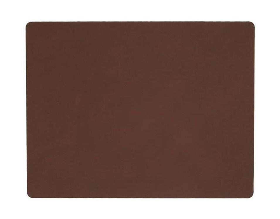 [product_category]-Lind Dna Square Placemat Nupo Leather L, Dark Brown-Lind DNA-5711591106457-981082-LIN-1