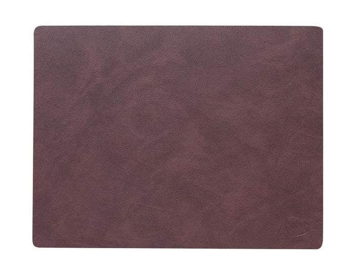 Lind DNA Square Placemat Nupo Leather M, Dark Brown