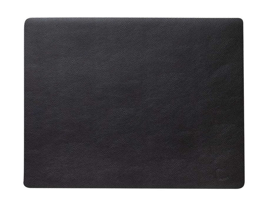 Lind Dna Square Placemat Serene Leather L, Black