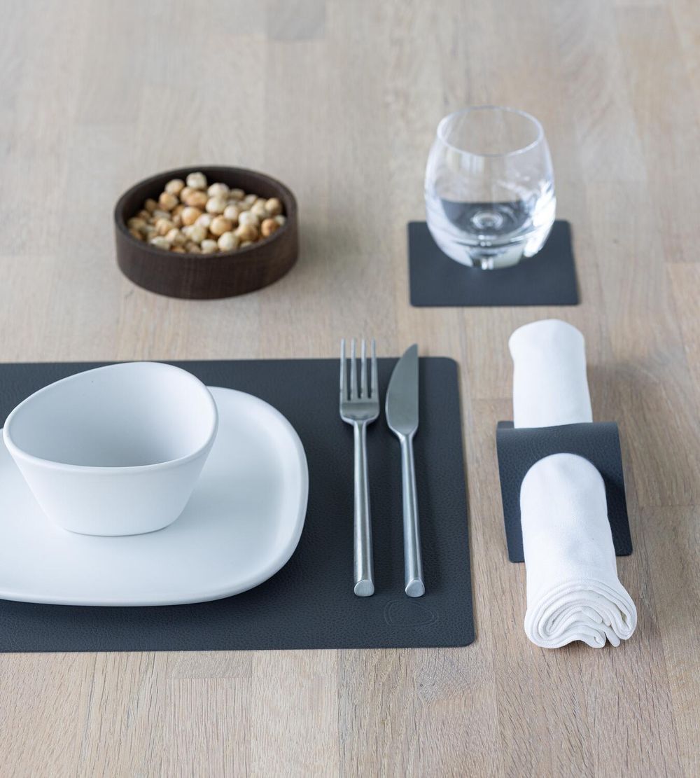 [product_category]-Lind Dna Square Placemat Serene Leather M, Anthracite-Lind DNA-5711590996677-991491-LIN-4