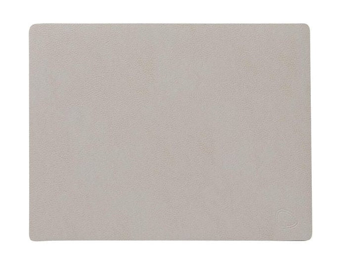 Lind DNA Square Placemat Serene Leder m, Creme