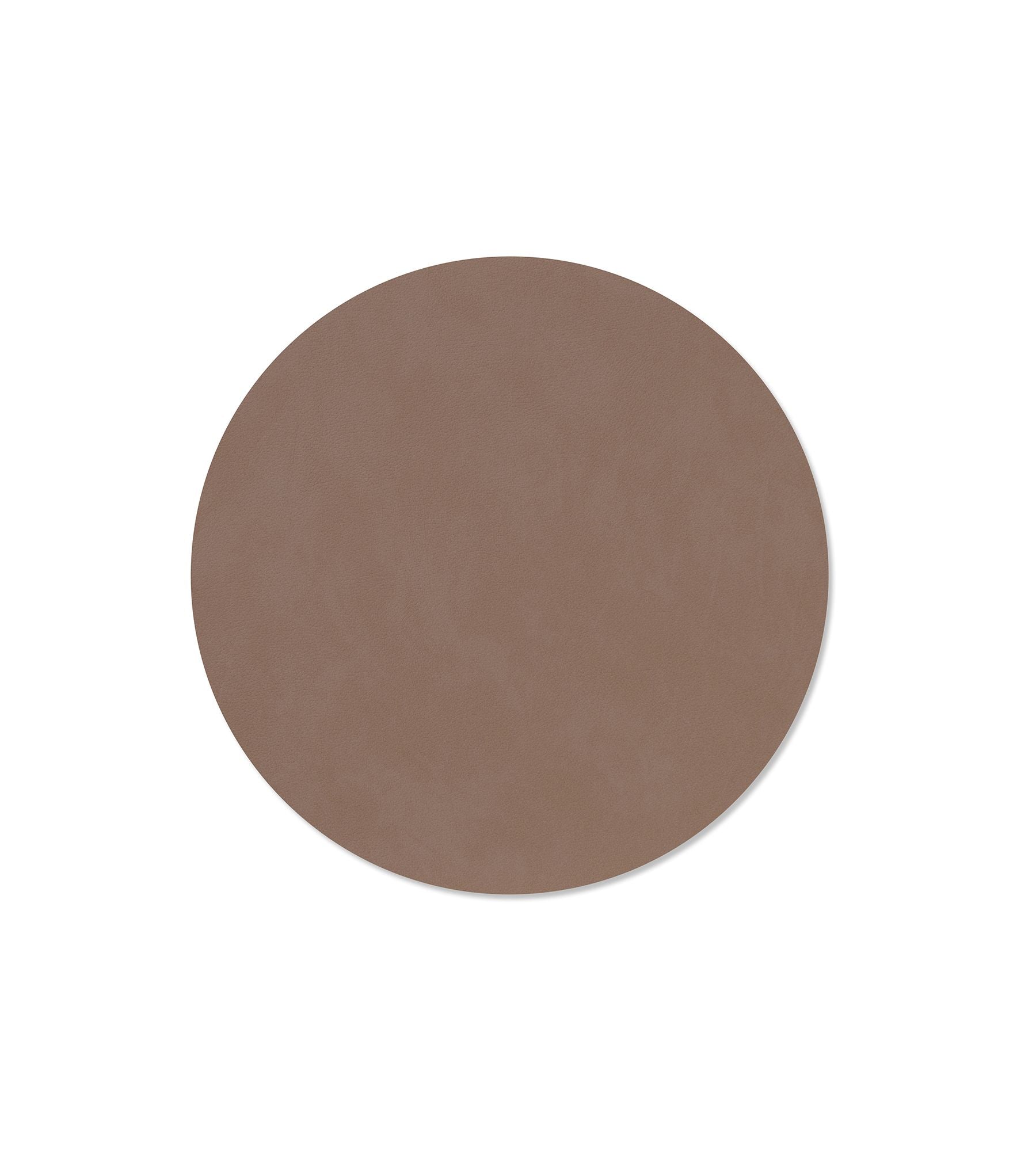 Lind DNA Table Mat Circle Medium, Truffle