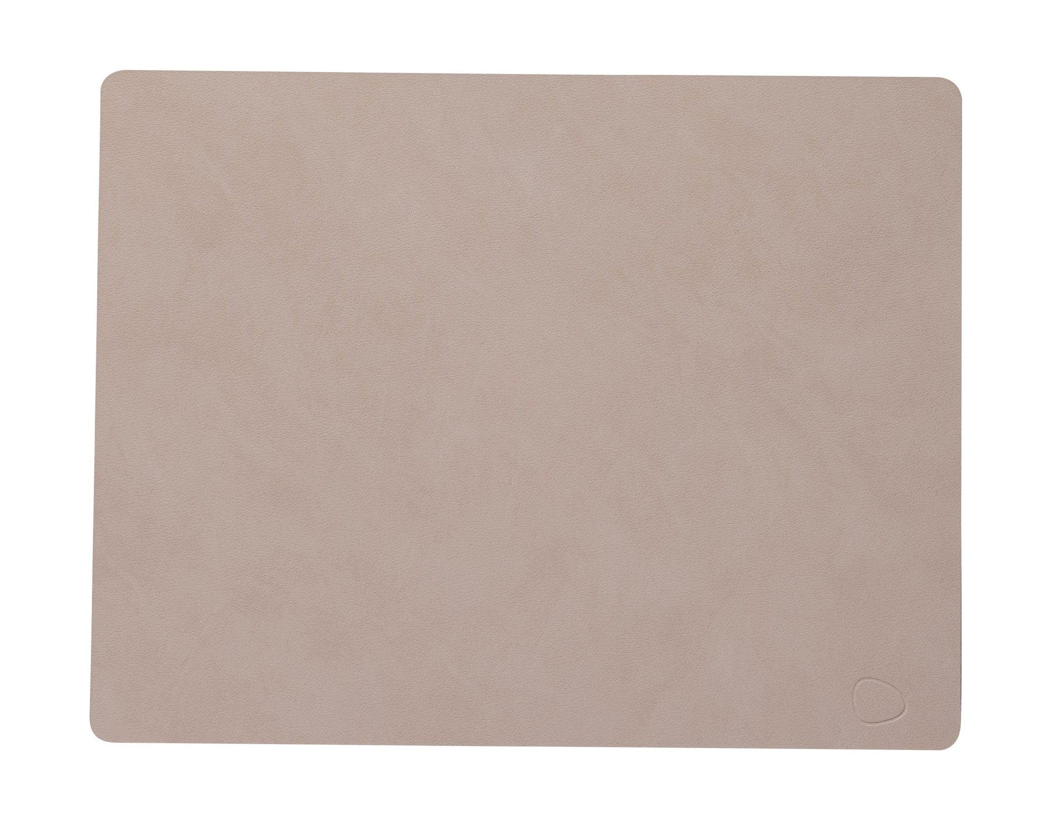 Lind Dna Table Mat Square L, Clay Brown