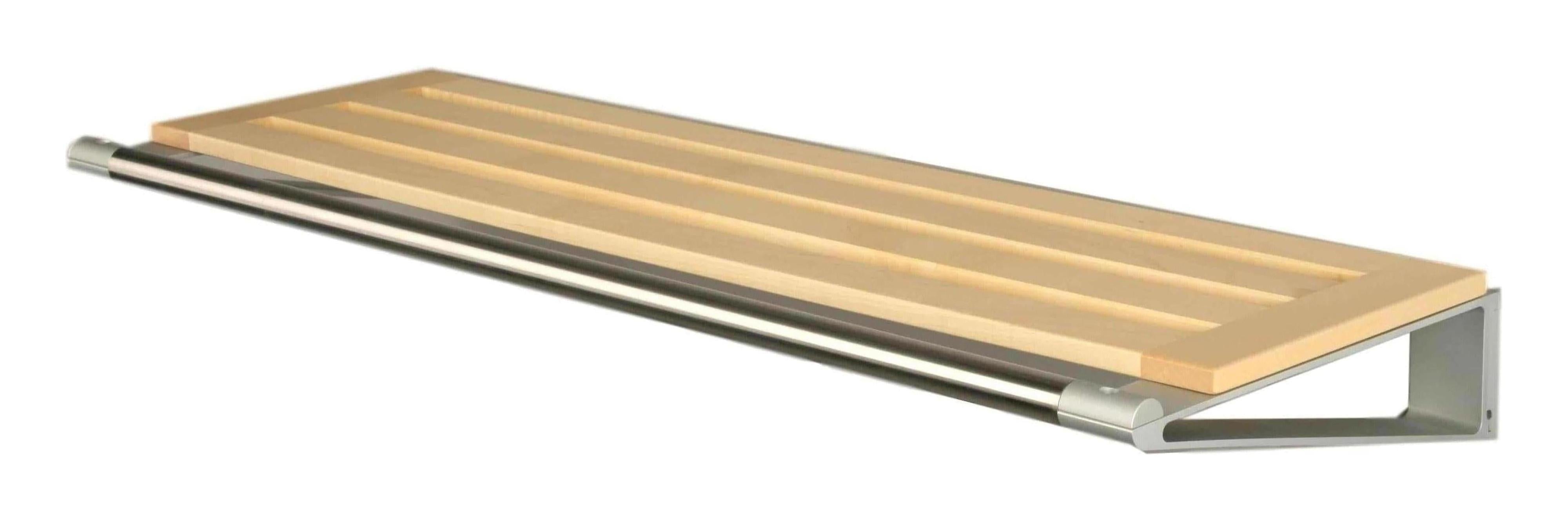 Loca Knax hat hylde 40 cm, ahorn/aluminium