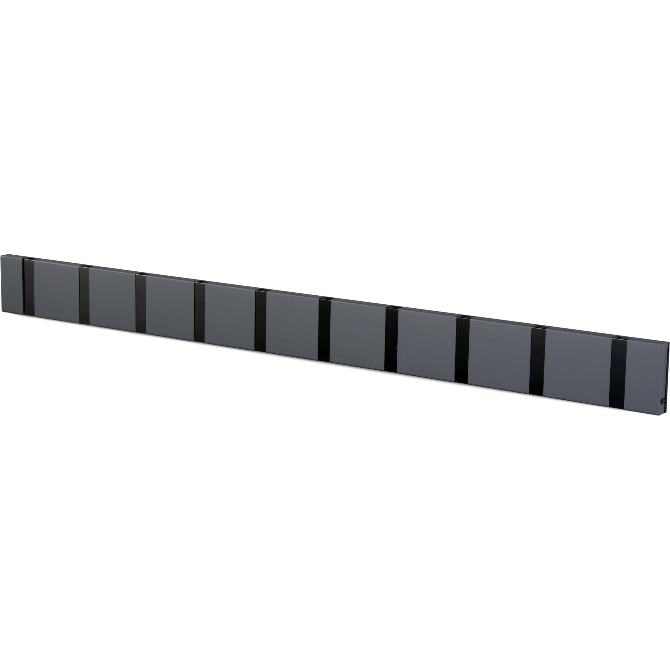 Loca Knax Horizontal Coat Rack 10 ganchos, antracita/negro