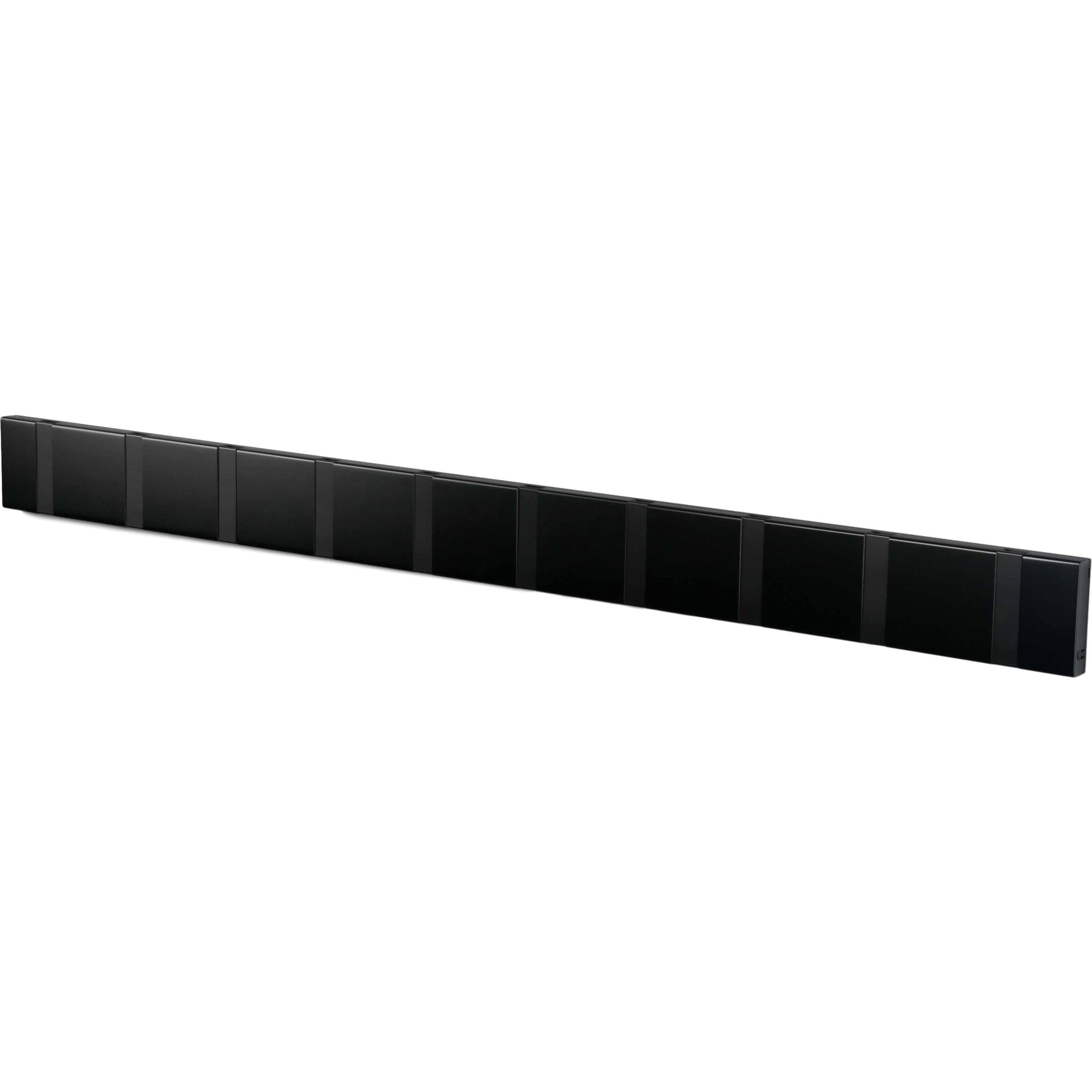 Loca Knax Horizontal Coat Rack 10 ganchos, negro/negro