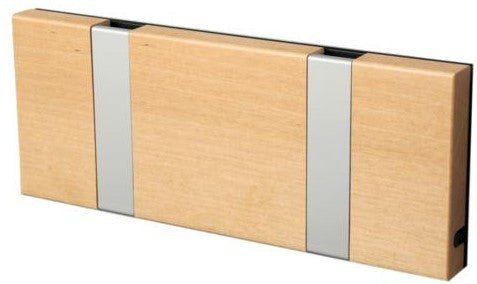 Loca Knax Horizontal Coat Rack 2 Hooks, Birch Soap/Grey