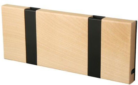 Loca Knax Horizontal Coat Rack 2 ganchos, enjabón de arce/negro