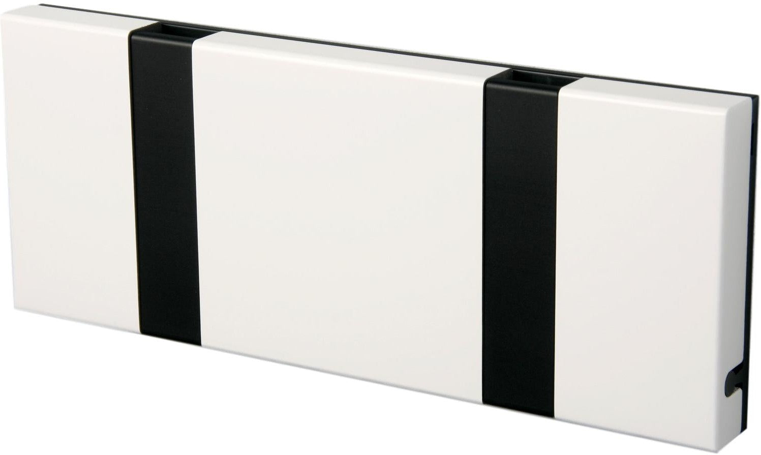 Loca Knax Horizontal Coat Rack 2 ganchos, blanco/negro