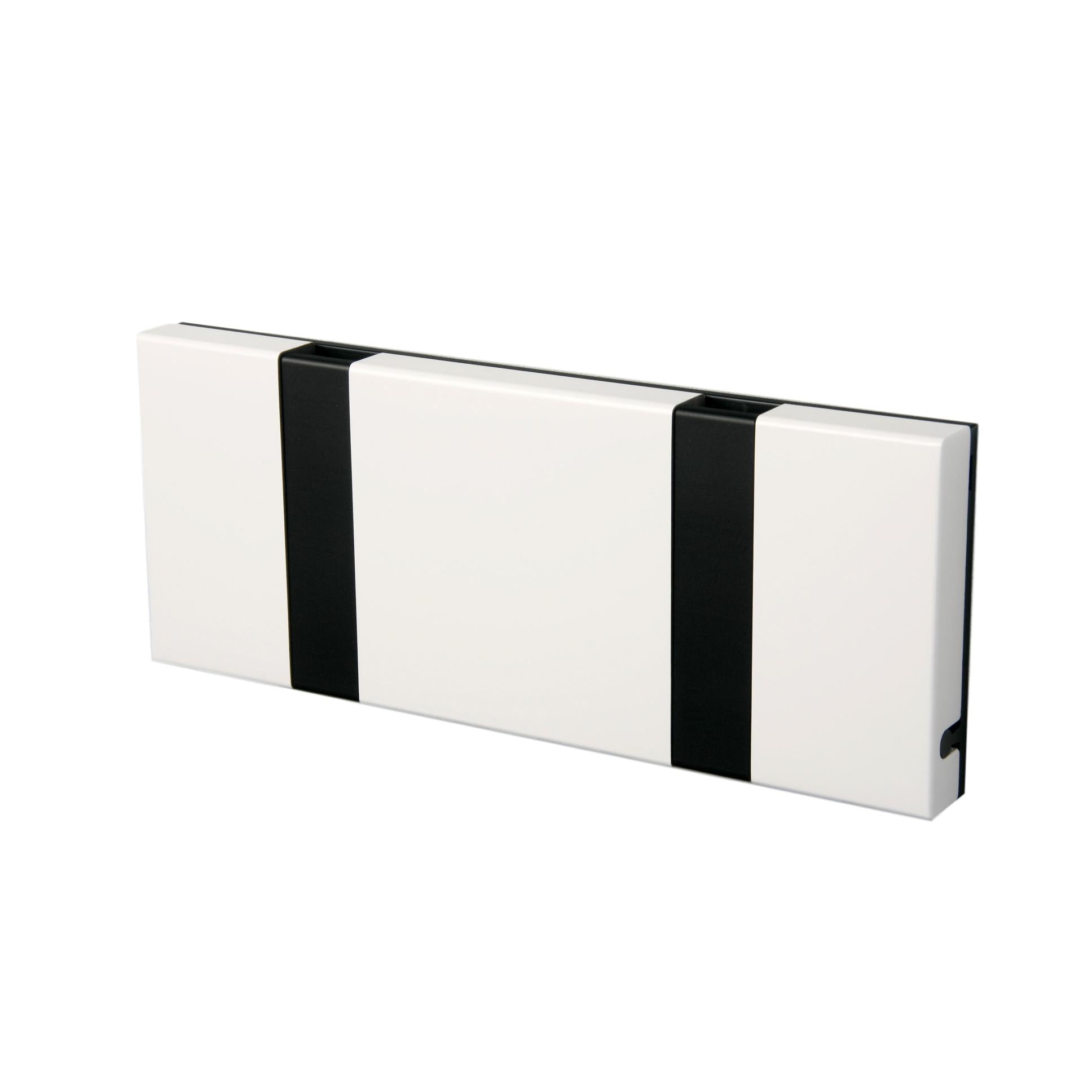 Loca Knax Horizontal Coat Rack 2 ganchos, blanco/negro