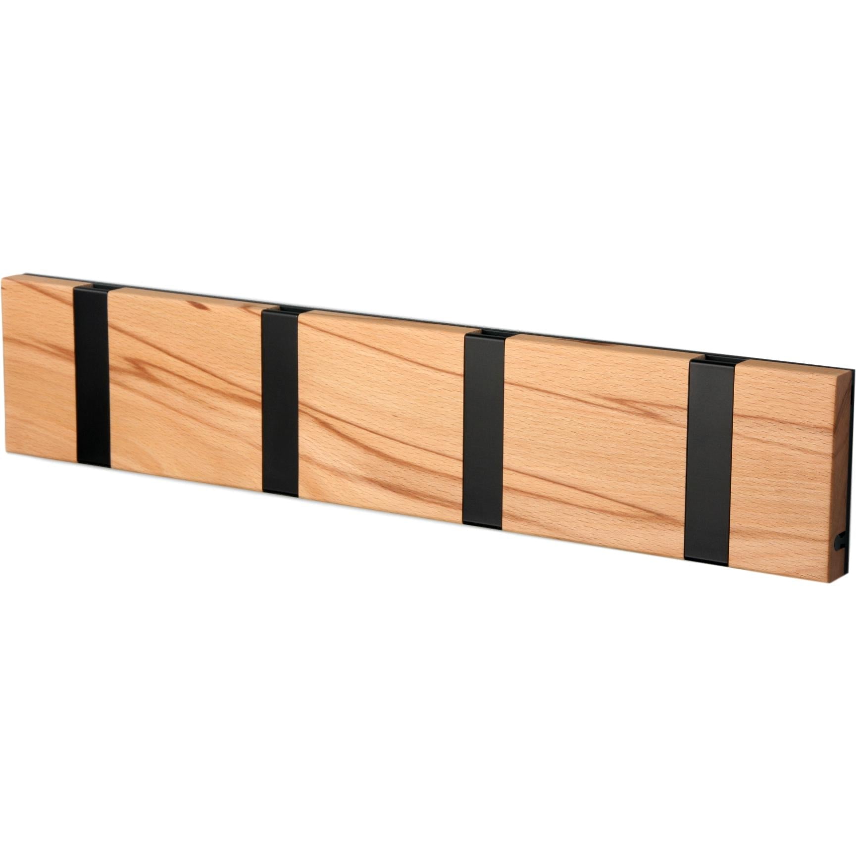 LOCA KNAX RACK HORIZONTAL RACK 4 GANHOS, CORE BEECH/BLACK