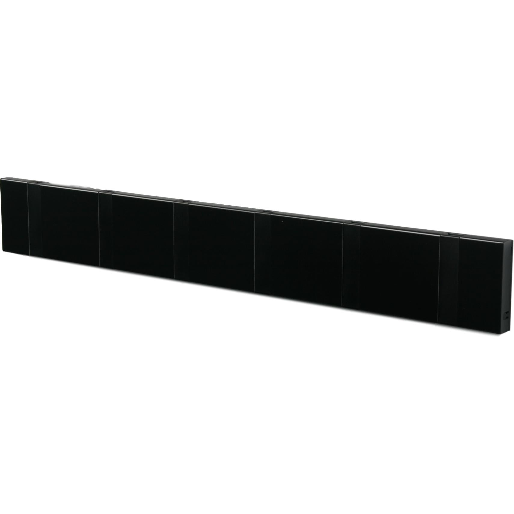 LOCA KNAX RACK HORIZONTAL RACK 6 GANHOS, BLACK/BLACK