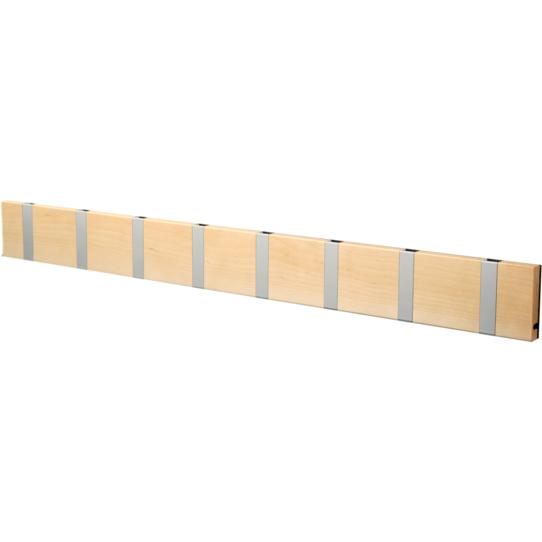 Loca Knax Horisontal Coat Rack 8 Hooks, Birch Oiled/Gray