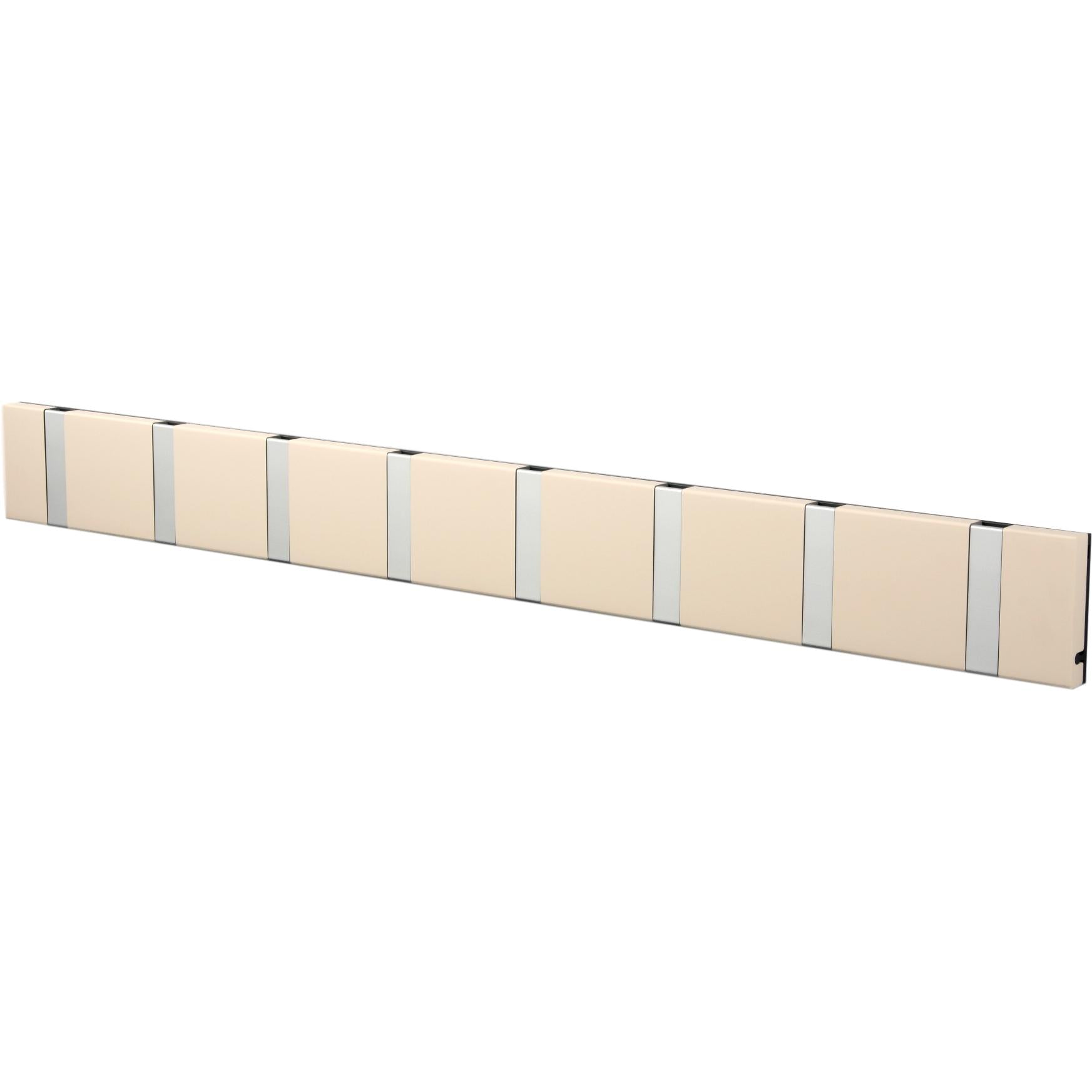 Loca Knax Horizontal Coat Rack 8 ganchos, desierto/gris