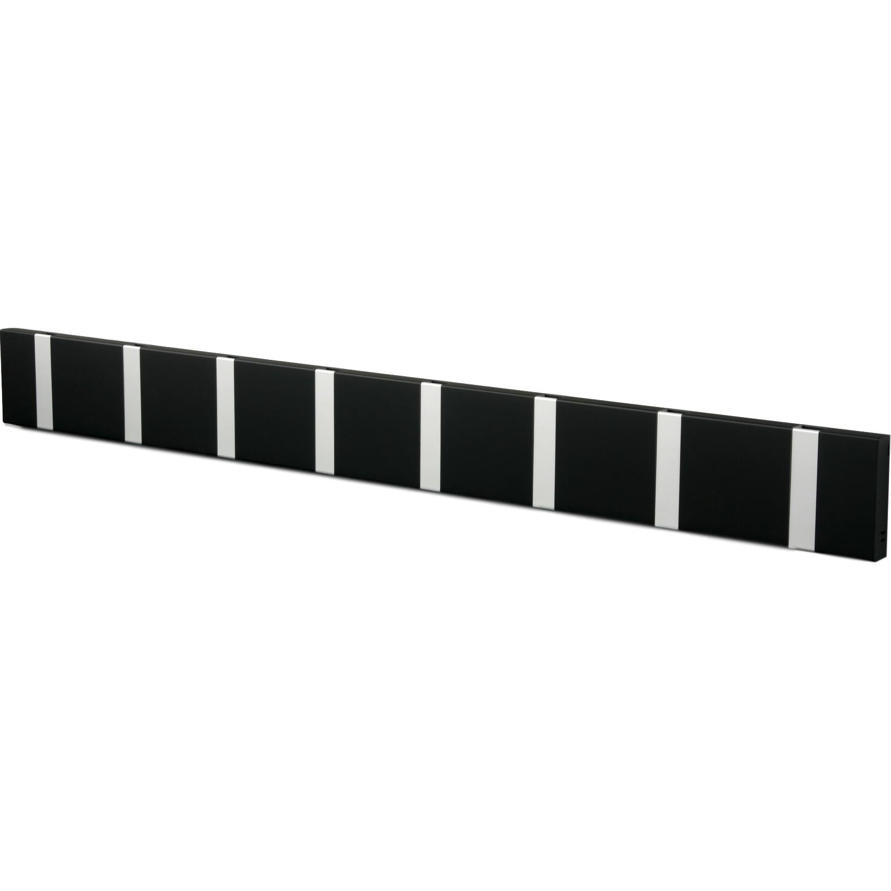 LOCA KNAX RACK HORIZONTAL RACT 8 GANHOS, MOLO BLACK/CINK