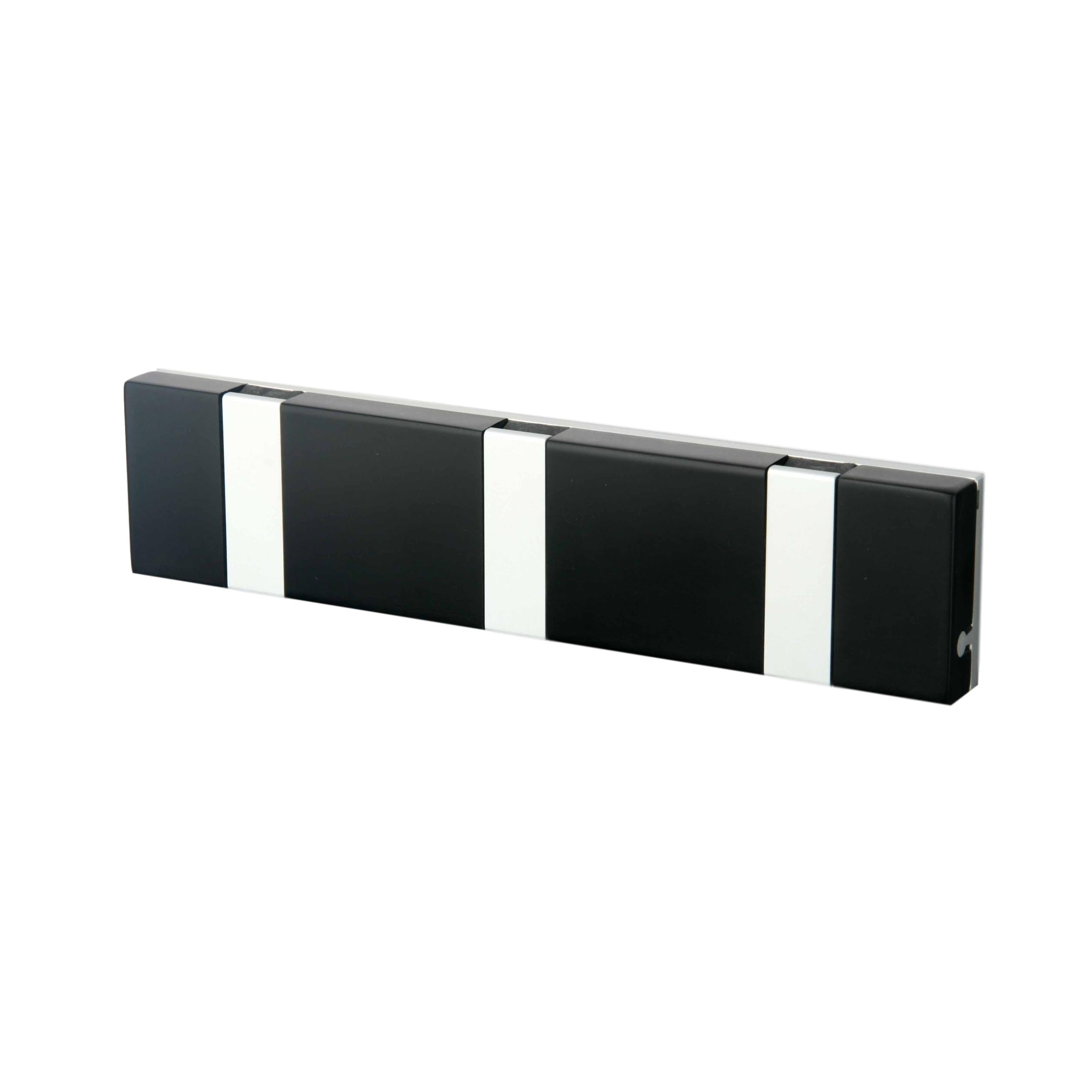 Loca Knax Lite Horizontal Coat Rack 3 Hooks, Corian Black/Grey