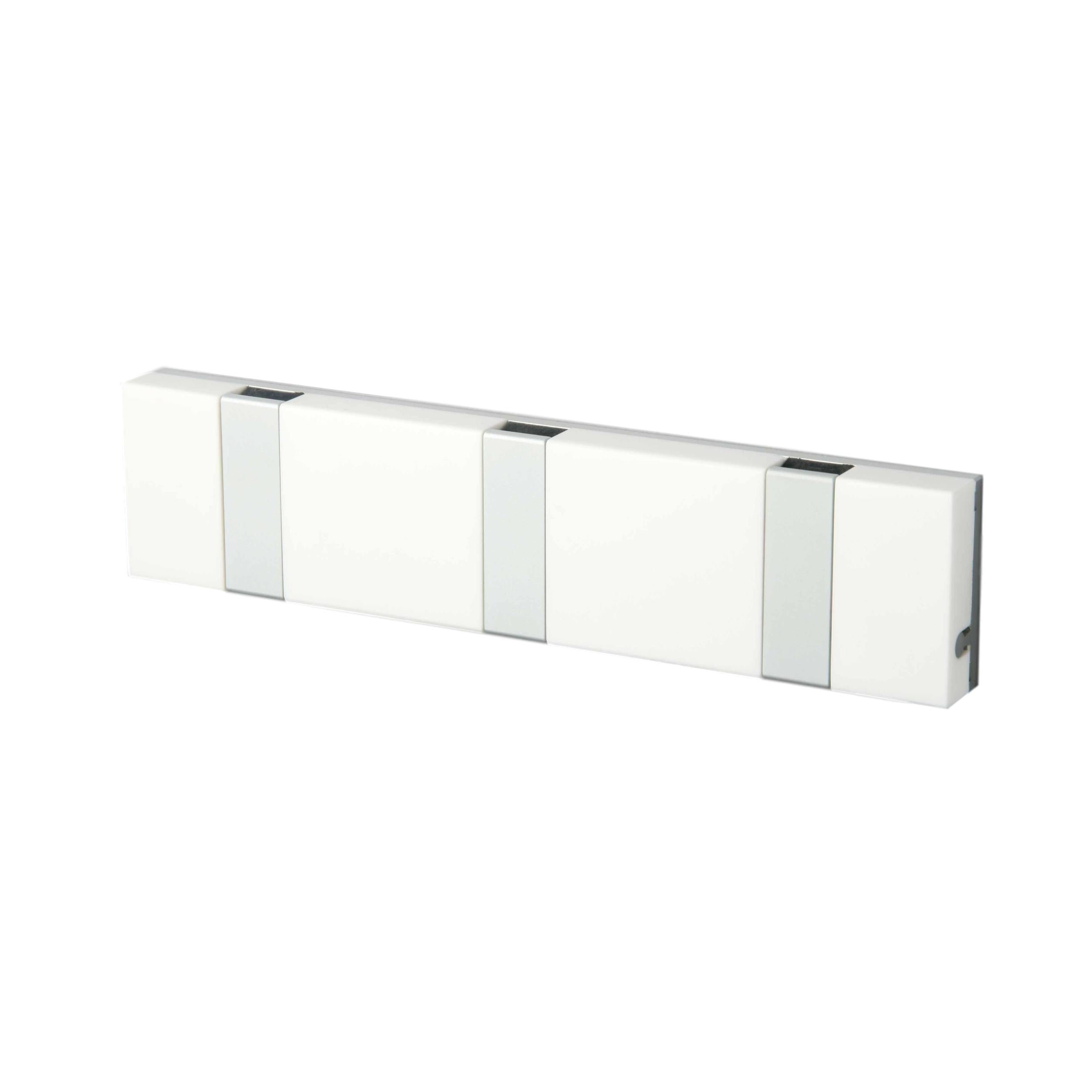 Loca Knax Lite Horizontale kaprek 3 haken, Corian White/Gray