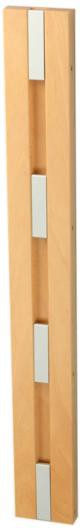 Loca Knax Vertical Clothes Rack, Beech Soaped/Gray