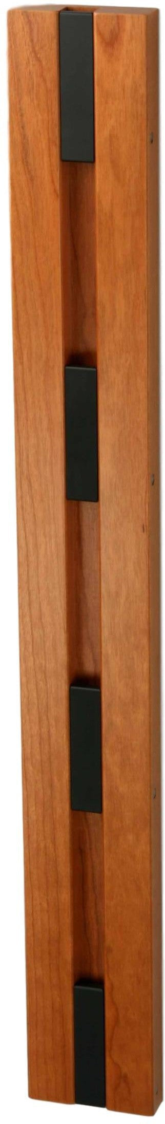 Loca Knax Vertical Coat Rack, Cherry Lacquered/Black