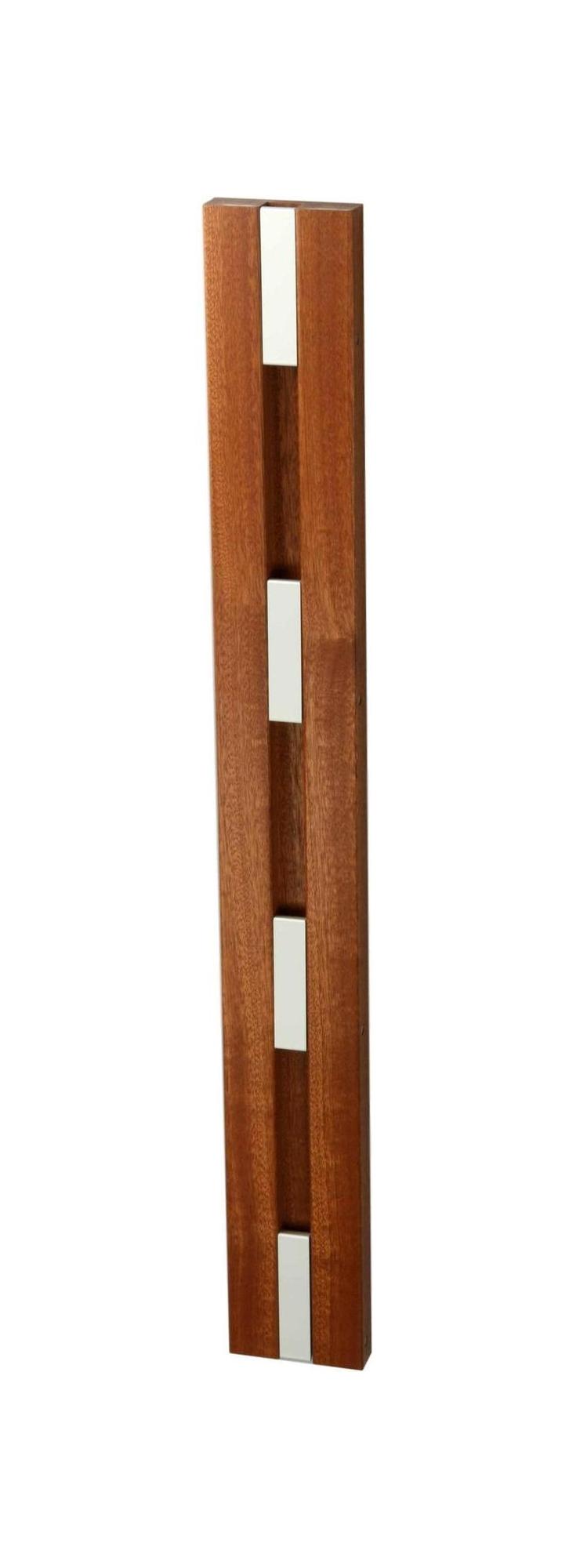 [product_category]-Loca Knax Vertical Coat Rack, Mahogany Lacquered/Grey-LOCA-5711394240341-20432-LOC-1