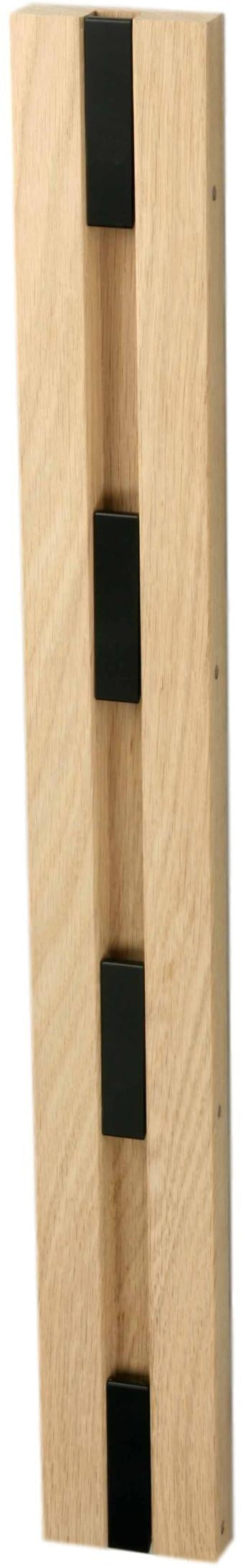 Loca Knax Vertical Coat Rack, Soaped Oak/Black