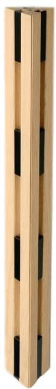 Loca Knax Wall Stands, Oak Sabored/Negro