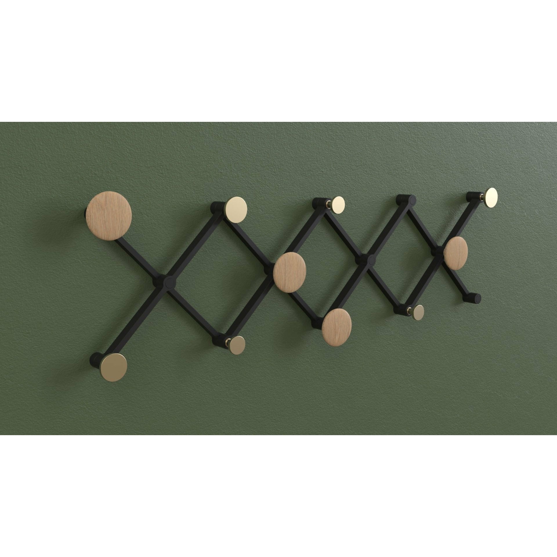 Loca X.Tend Coat Rack Oiled Oak, 343mm