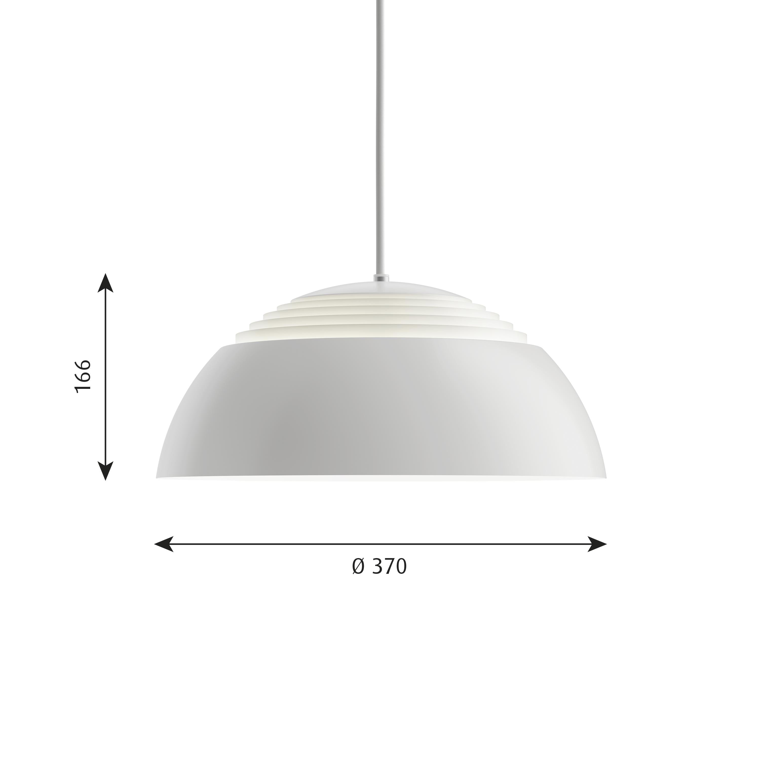 Louis Poulsen AJ Royal Pinging liderou Ø 370 mm, branco