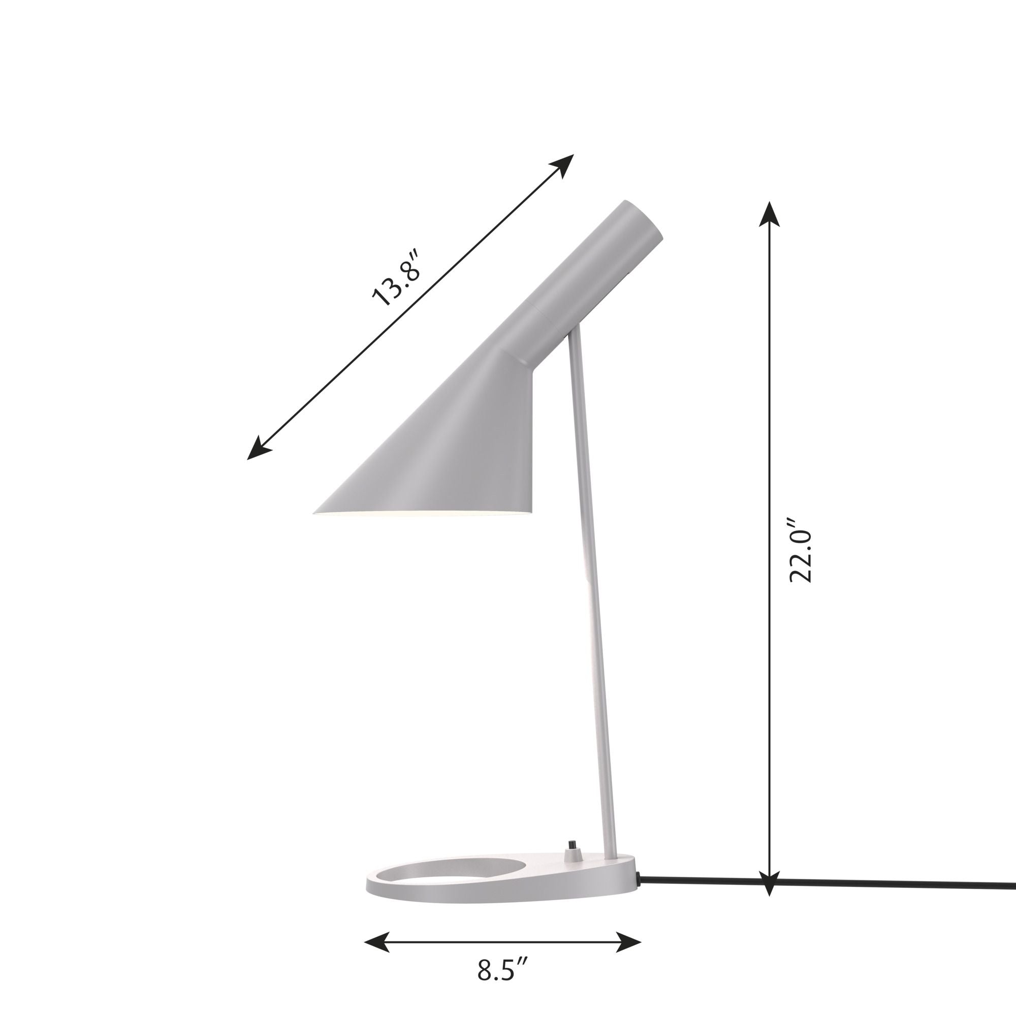 Louis Poulsen AJ Table Table Lamp V3, gris clair