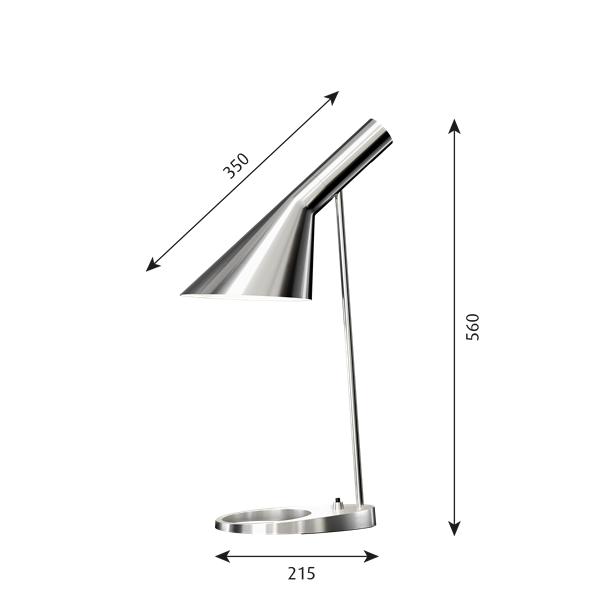 [product_category]-Louis Poulsen Aj Table Lamp V3, Stainless Steel-Louis Poulsen-5714693210909-5744166409-LOU-2