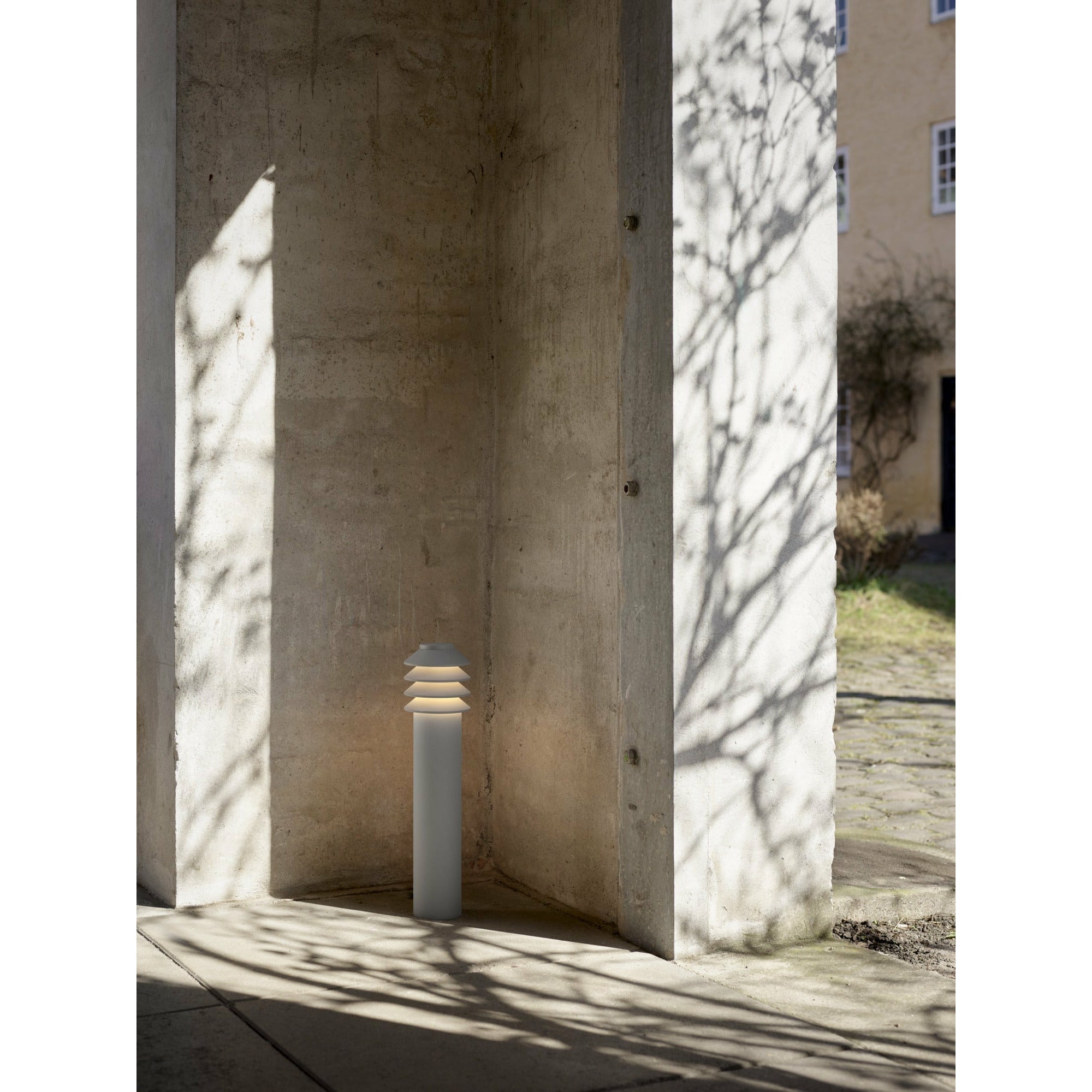 [product_category]-Louis Poulsen Bysted Garden Bollard Lamp Large Aluminium Led 3000 K With Earth Piece O/Adapter-Louis Poulsen-5714693840113-5747404935-LOU-3