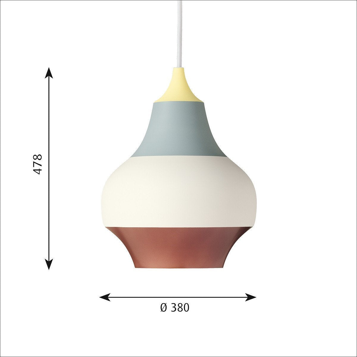 Louis Poulsen Cirque 478x380 mm, amarelo