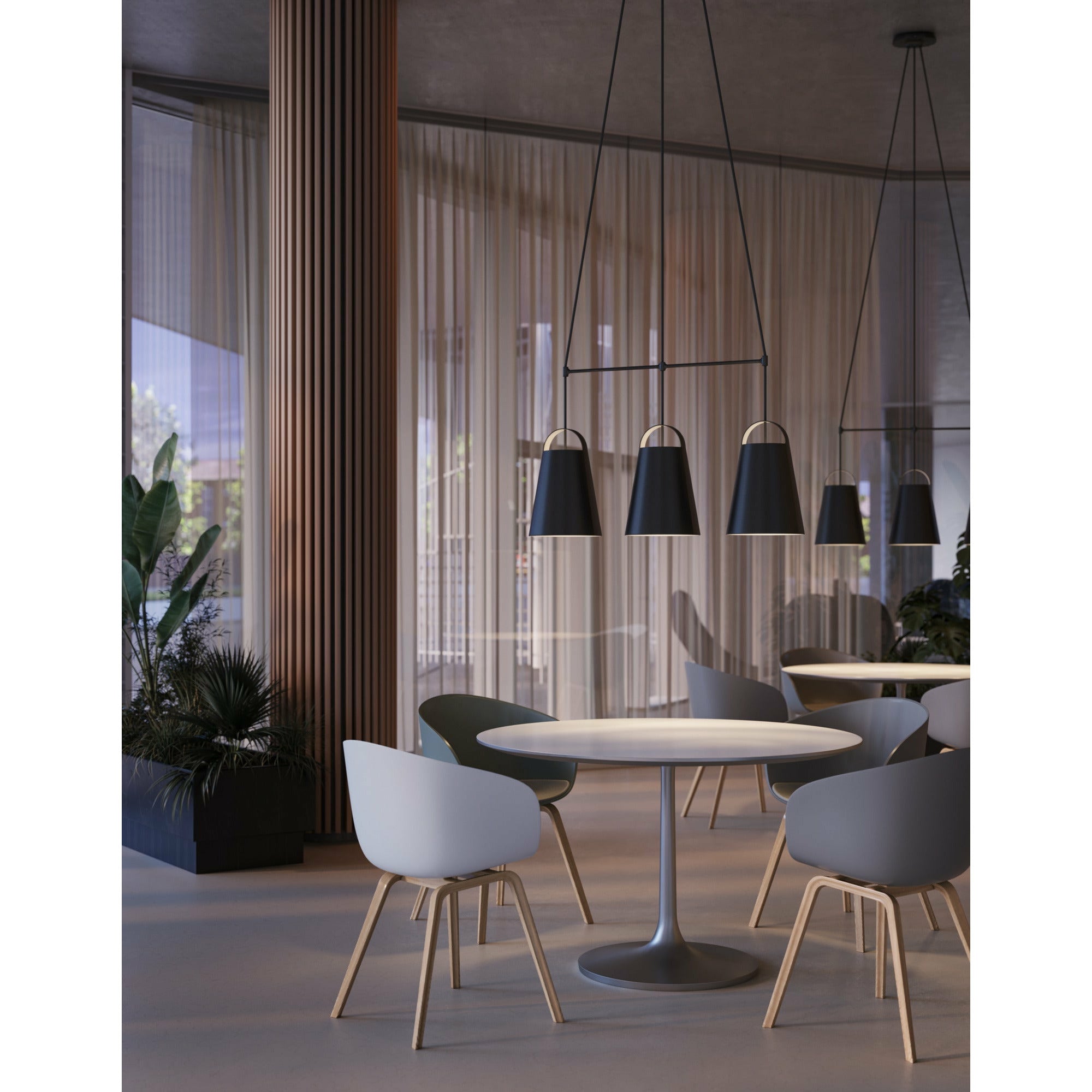 [product_category]-Louis Poulsen Dependant Suspension System 3 Linear, Brass Metallized/White-Louis Poulsen-5714693984534-5741106242-LOU-5