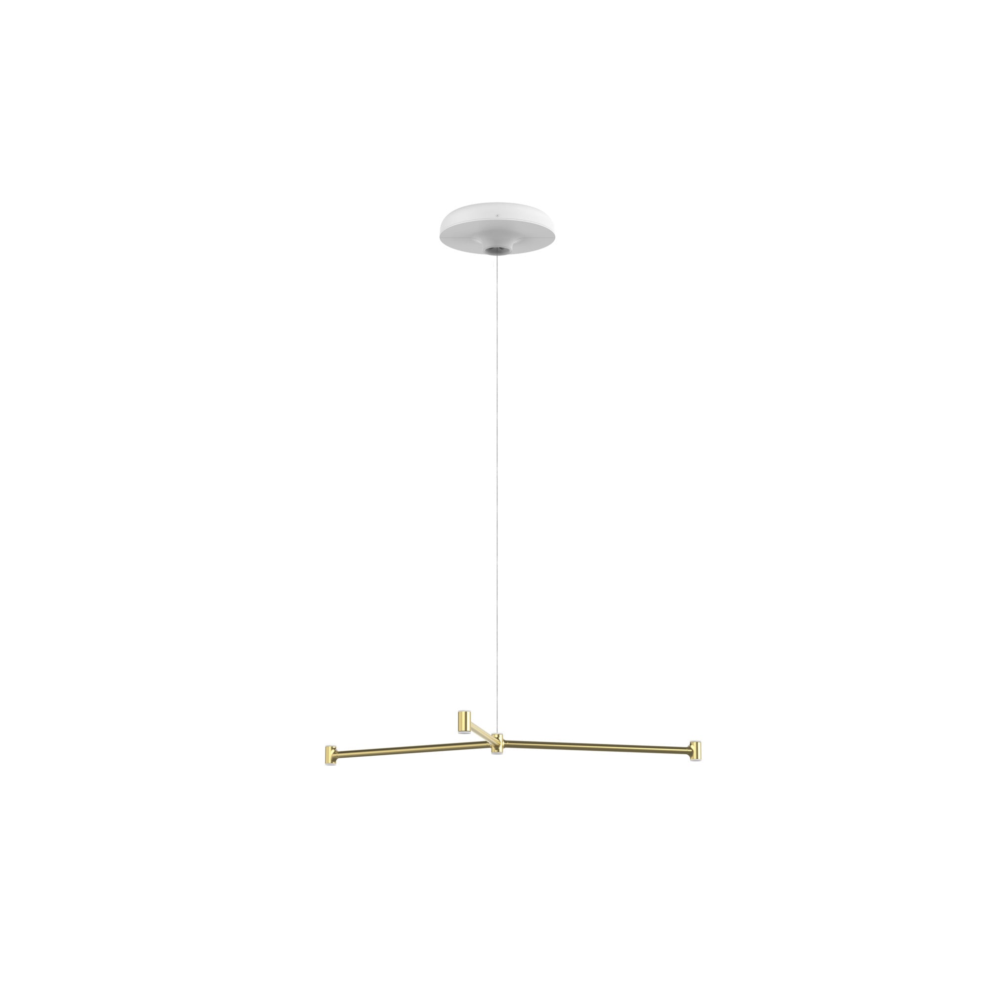 [product_category]-Louis Poulsen Dependant Suspension System 4 Circular, Brass Metallized/White-Louis Poulsen-5714693984503-5741106271-LOU-1