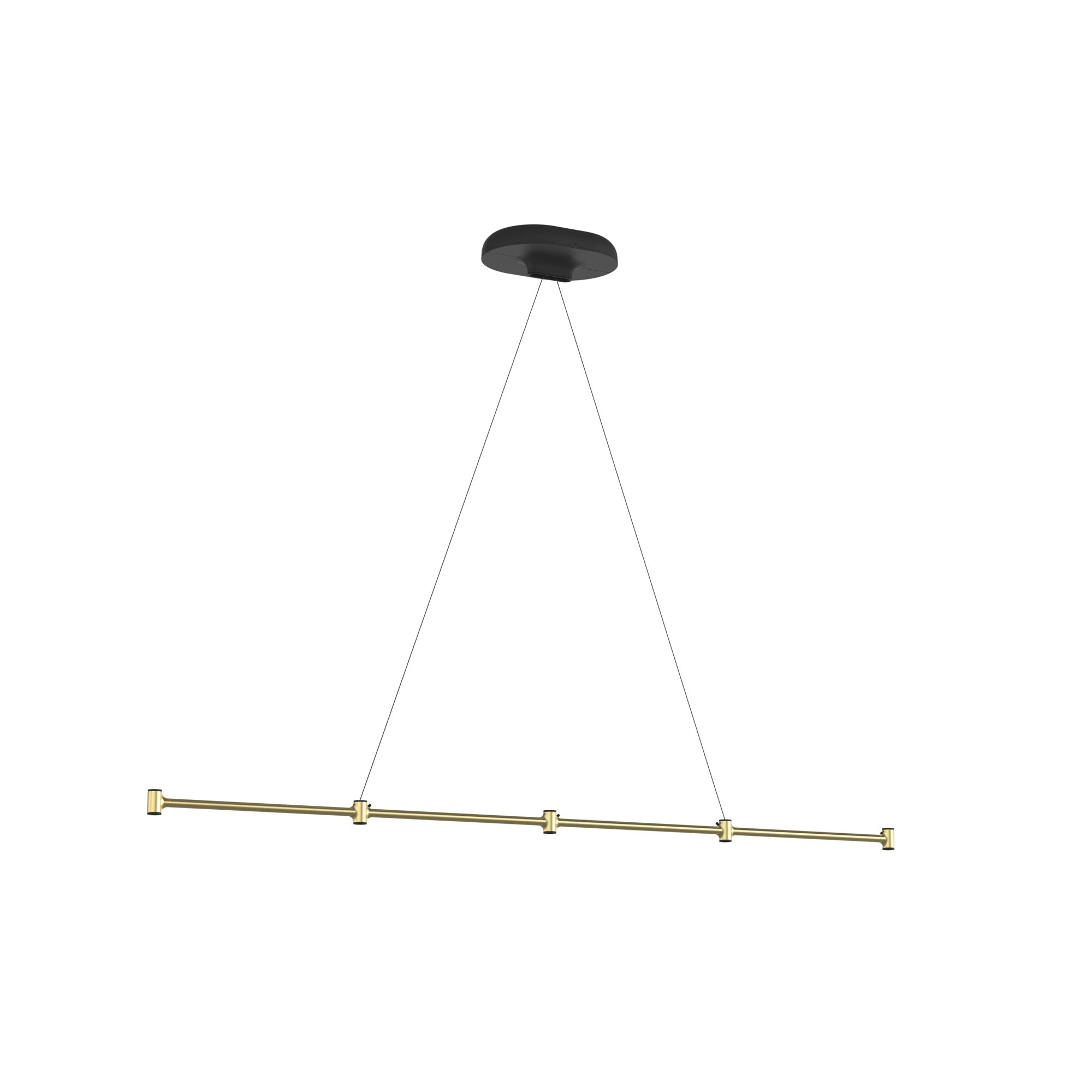 [product_category]-Louis Poulsen Dependant Suspension System 5 Linear, Brass Metallized/Black-Louis Poulsen-5714693005000-5741108813-LOU-1