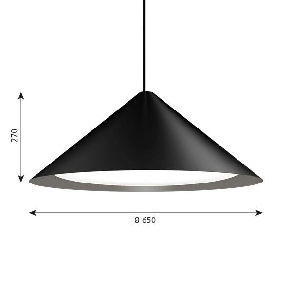 [product_category]-Louis Poulsen Keglen Pendant Led ø 650 Mm, Black-Louis Poulsen-5714693360819-5741103847-LOU-2