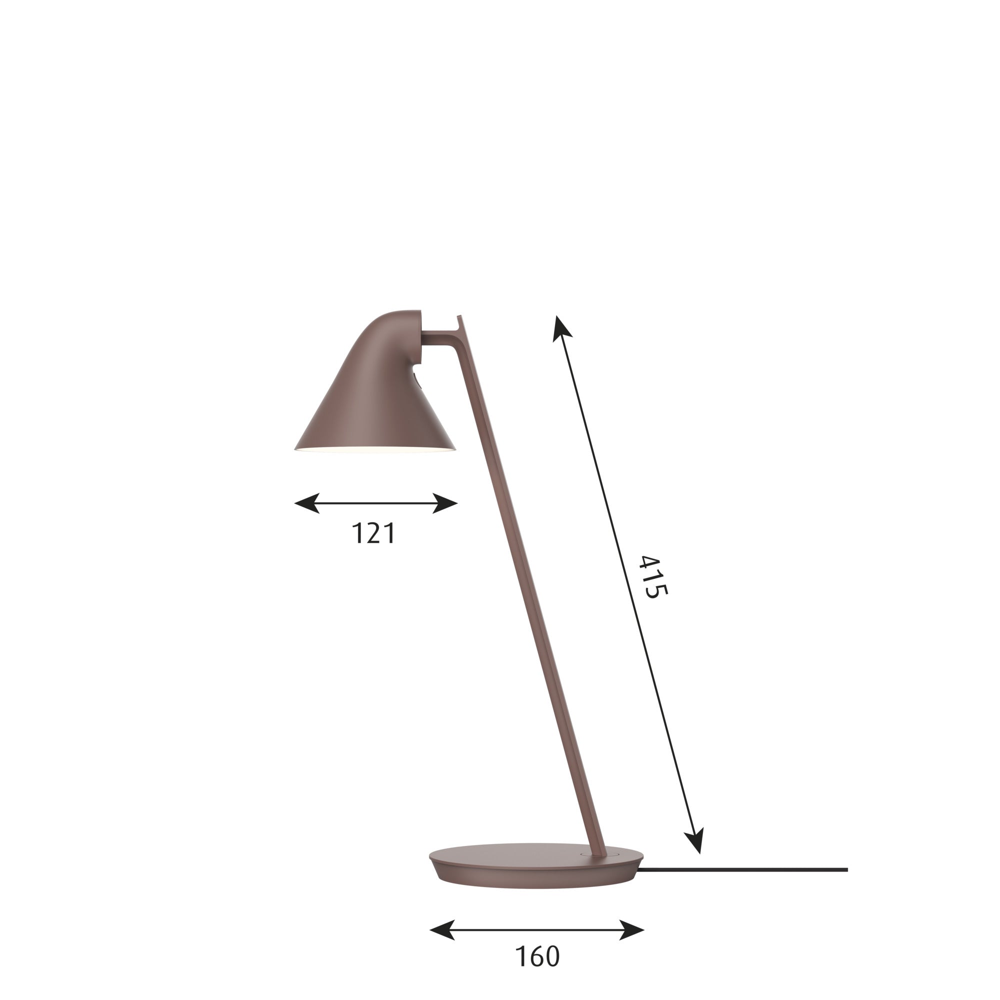 [product_category]-Louis Poulsen Njp Mini Table Lamp, Rose Brown-Louis Poulsen-5714693994236-5744168151-LOU-2