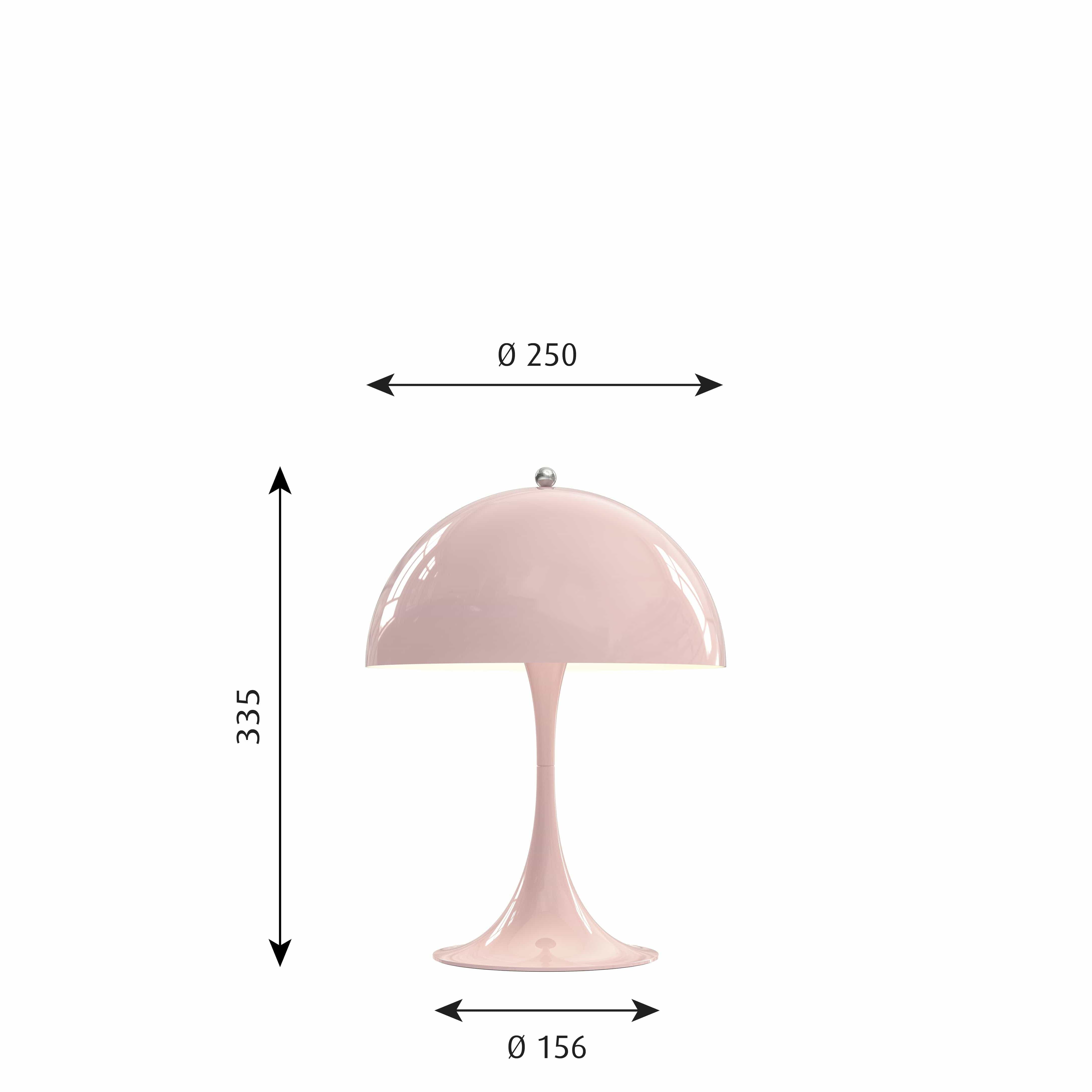 [product_category]-Louis Poulsen Panthella 250 Table Lamp Led 27 K, Pale Rose-Louis Poulsen-5714693249541-5744162937-LOU-2